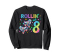 Roller Skates Birthday Outfit Sweatshirt - Aesthetic Graphic Men Women - T-Shirt, Sweatshirt, Hoodie