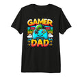 Gamer Dad Game Controller Gaming T-Shirt - Custom Art Print for Adults - T-Shirt, Sweatshirt, Hoodie