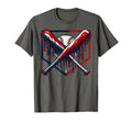 Baseball Drip Team And Ice Cream T-Shirt - Unique Graphic Unisex - T-Shirt, Sweatshirt, Hoodie