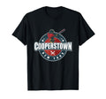 Baseball Badge Cooperstown New York Travel T-Shirt - Trendy Graphic Unisex - T-Shirt, Sweatshirt, Hoodie