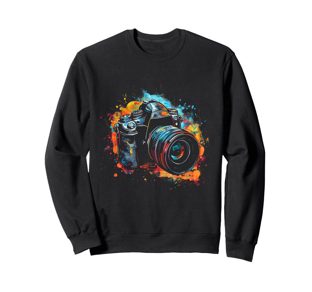 Camera Photography Watercolor Art Sweatshirt - Trendy Graphic Men Women - T-Shirt, Sweatshirt, Hoodie