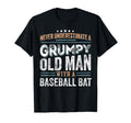 Grumpy Old Baseball Bat Funny Dad T-Shirt - Streetwear Style Men Women - T-Shirt, Sweatshirt, Hoodie