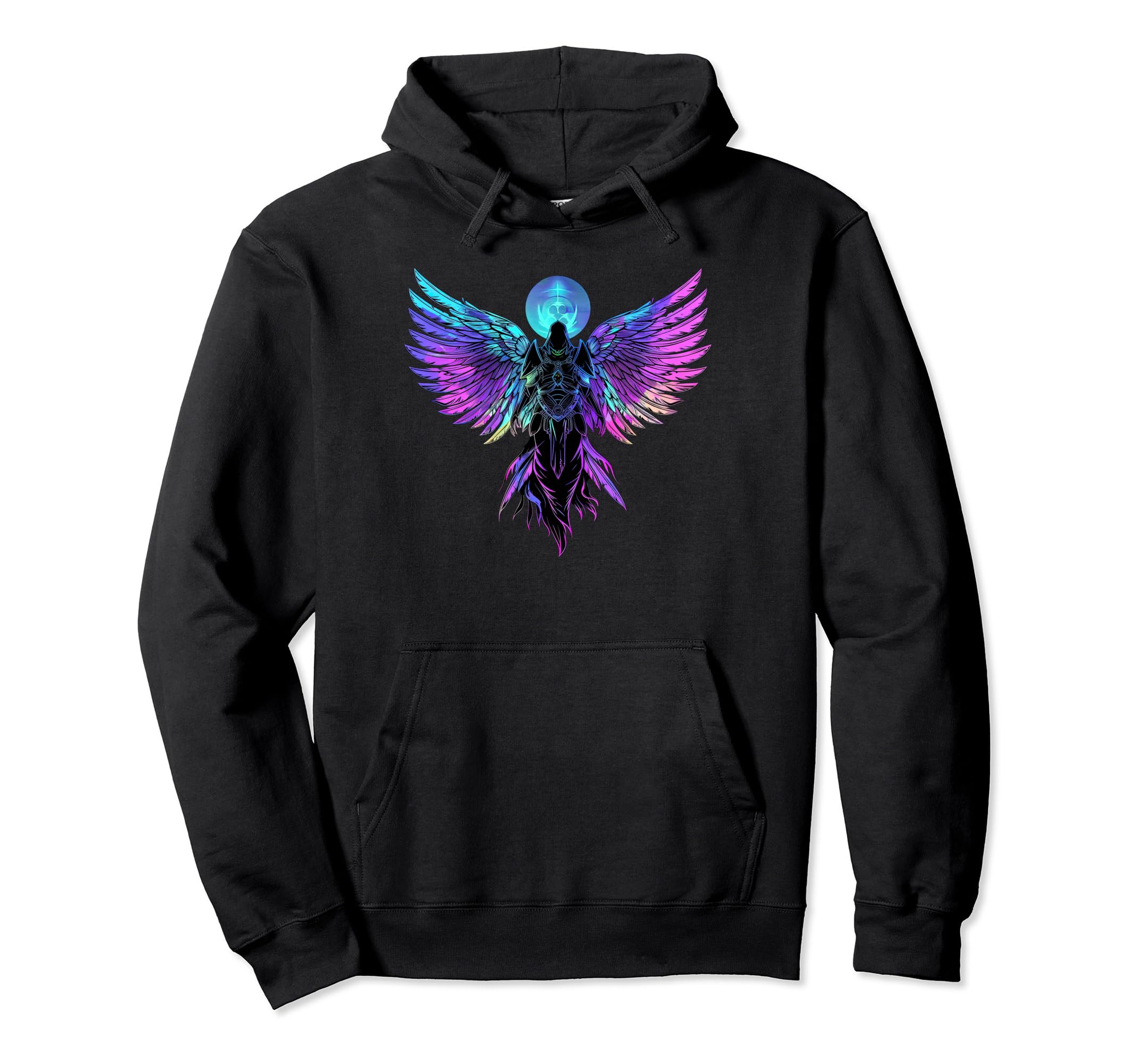 Warrior Angel Vaporwave Archangel Hoodie - Fun Novelty Design Men Women - T-Shirt, Sweatshirt, Hoodie