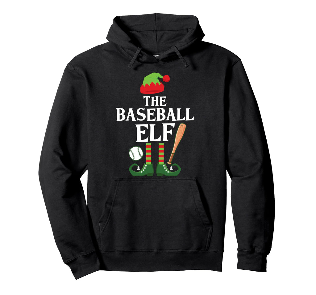 Baseball Elf Family Group Matching Hoodie - Minimalist Print for Adults - T-Shirt, Sweatshirt, Hoodie