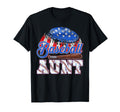 Baseball Aunt Usa Flag Mothers Day T-Shirt - Aesthetic Graphic Men Women - T-Shirt, Sweatshirt, Hoodie