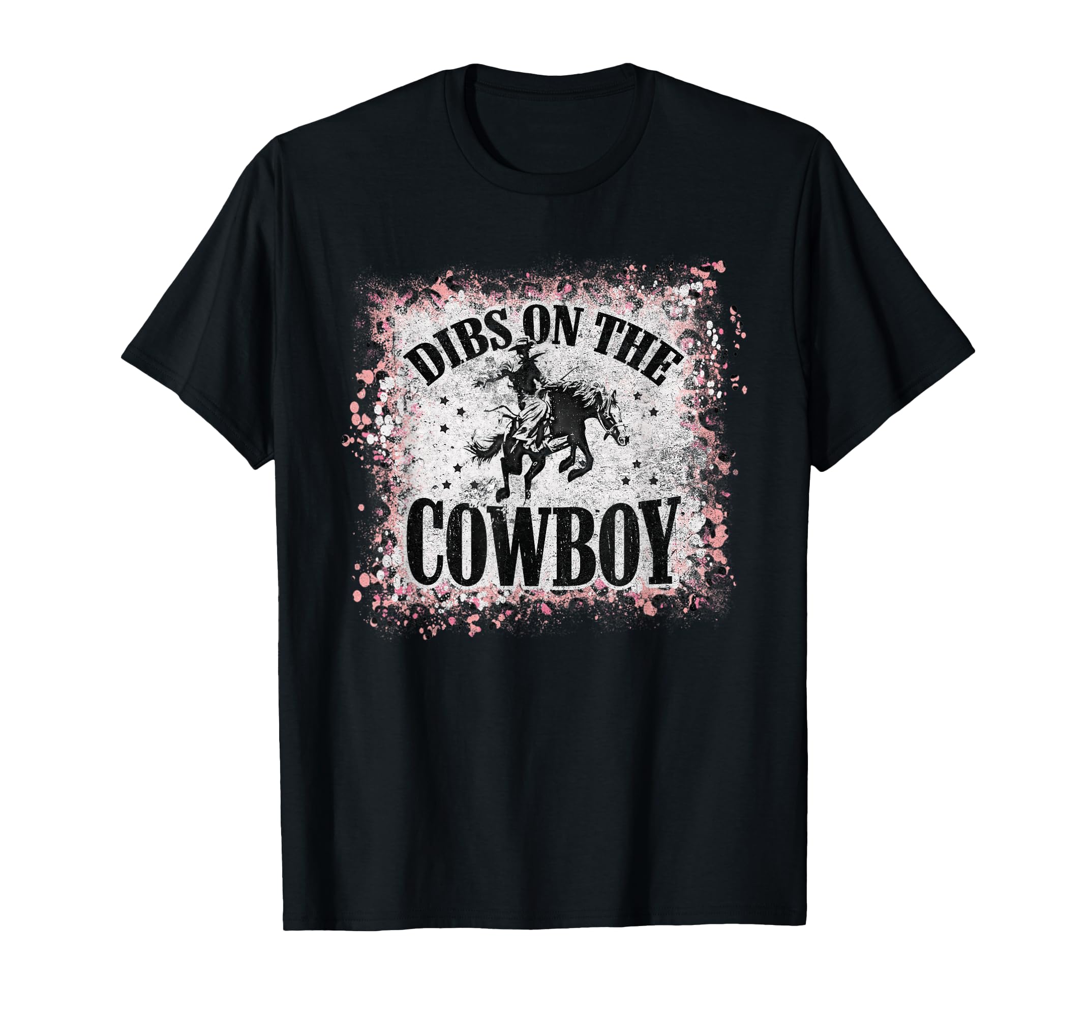 Leopard Bleached Dibs Cowboy Riding T-Shirt - Streetwear Style for Adults - T-Shirt, Sweatshirt, Hoodie