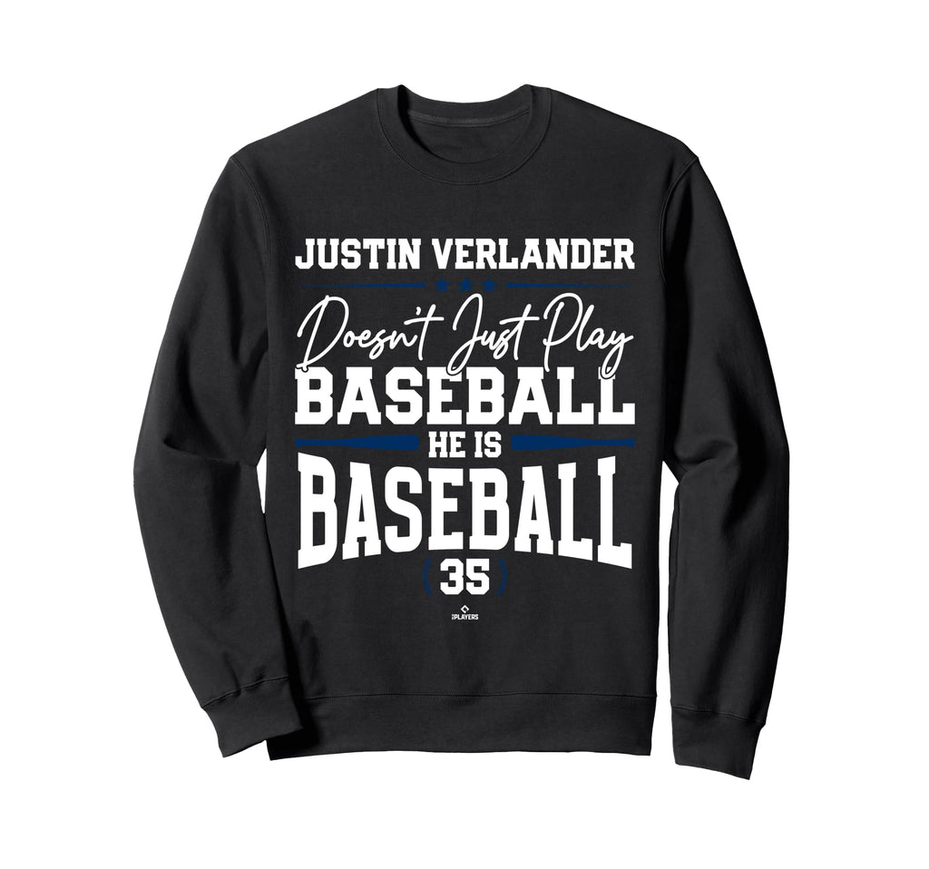 He Is Baseball Justin Verlander Sweatshirt - Trendy Graphic Men Women - T-Shirt, Sweatshirt, Hoodie