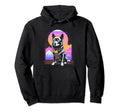 Vaporwave Aesthetic Dog Hoodie - Fun Novelty Design for Adults - T-Shirt, Sweatshirt, Hoodie
