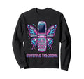 Survived 2000S Y2K Flip Phone Sweatshirt - Aesthetic Graphic Men Women - T-Shirt, Sweatshirt, Hoodie