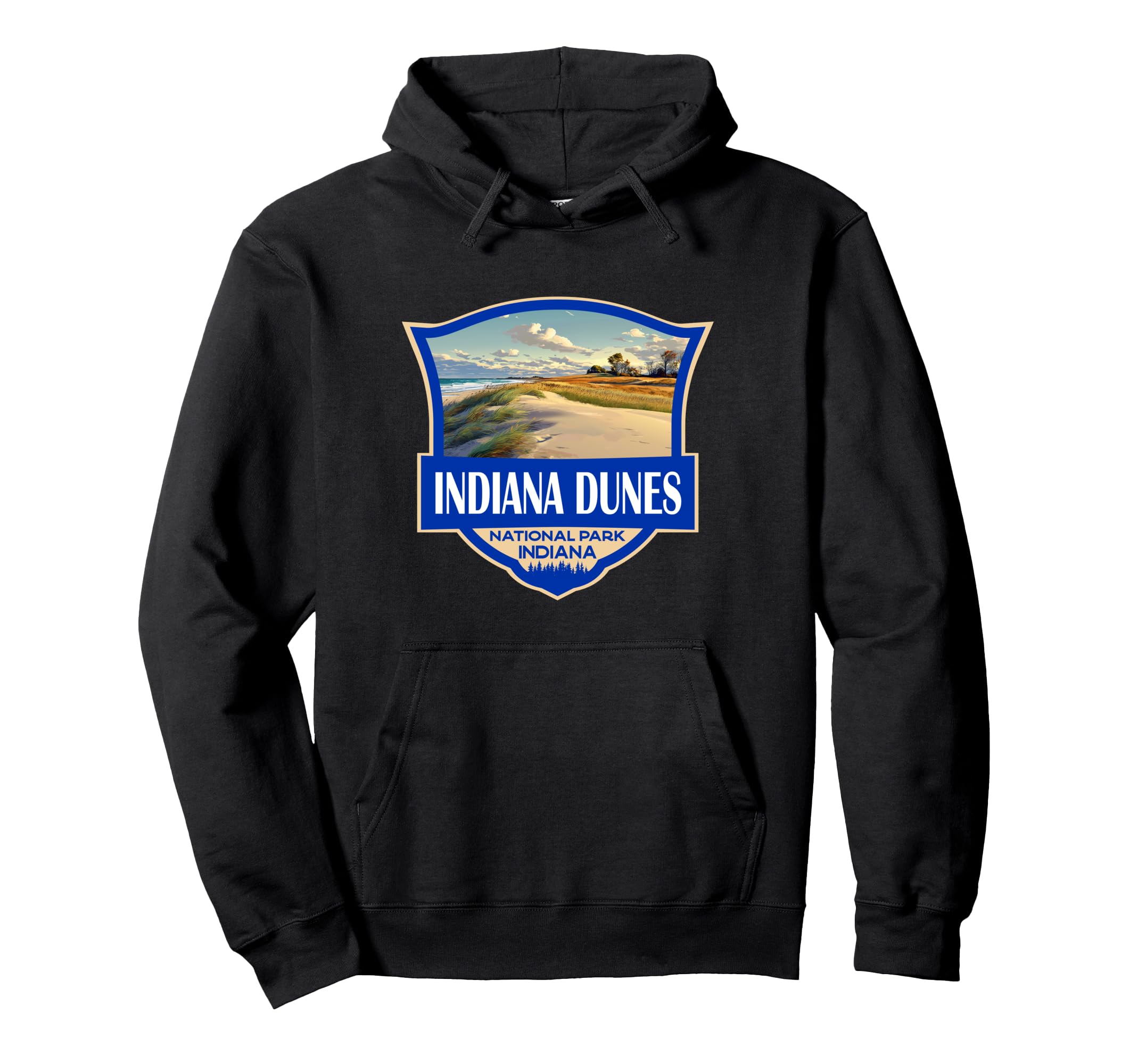 Indiana Dunes National Park Hoodie - Minimalist Print Men Women - T-Shirt, Sweatshirt, Hoodie
