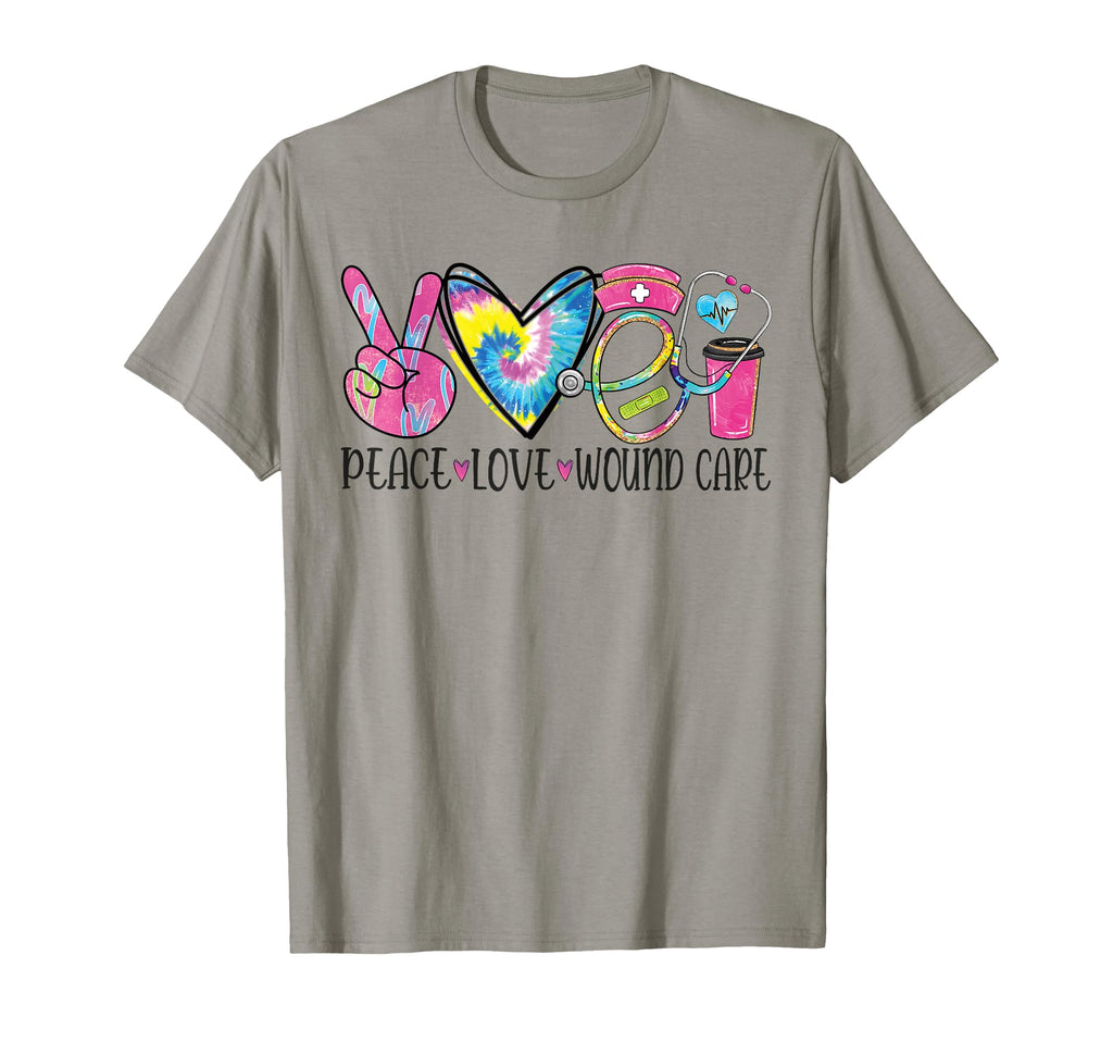 Peace Love Wound Care Nurse Nursing Heart T-Shirt - Trendy Graphic Unisex - T-Shirt, Sweatshirt, Hoodie