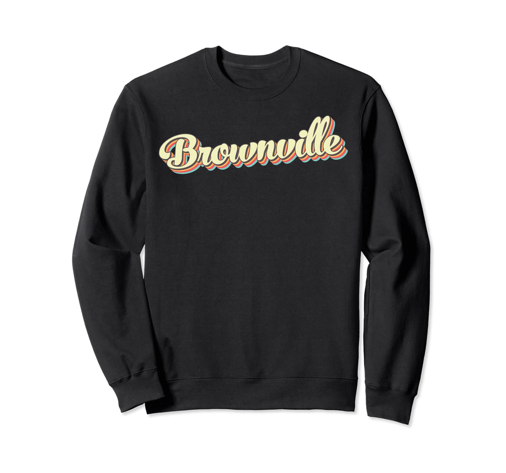 Brownville Art Baseball Font Sweatshirt - Graphic Print Men Women - T-Shirt, Sweatshirt, Hoodie