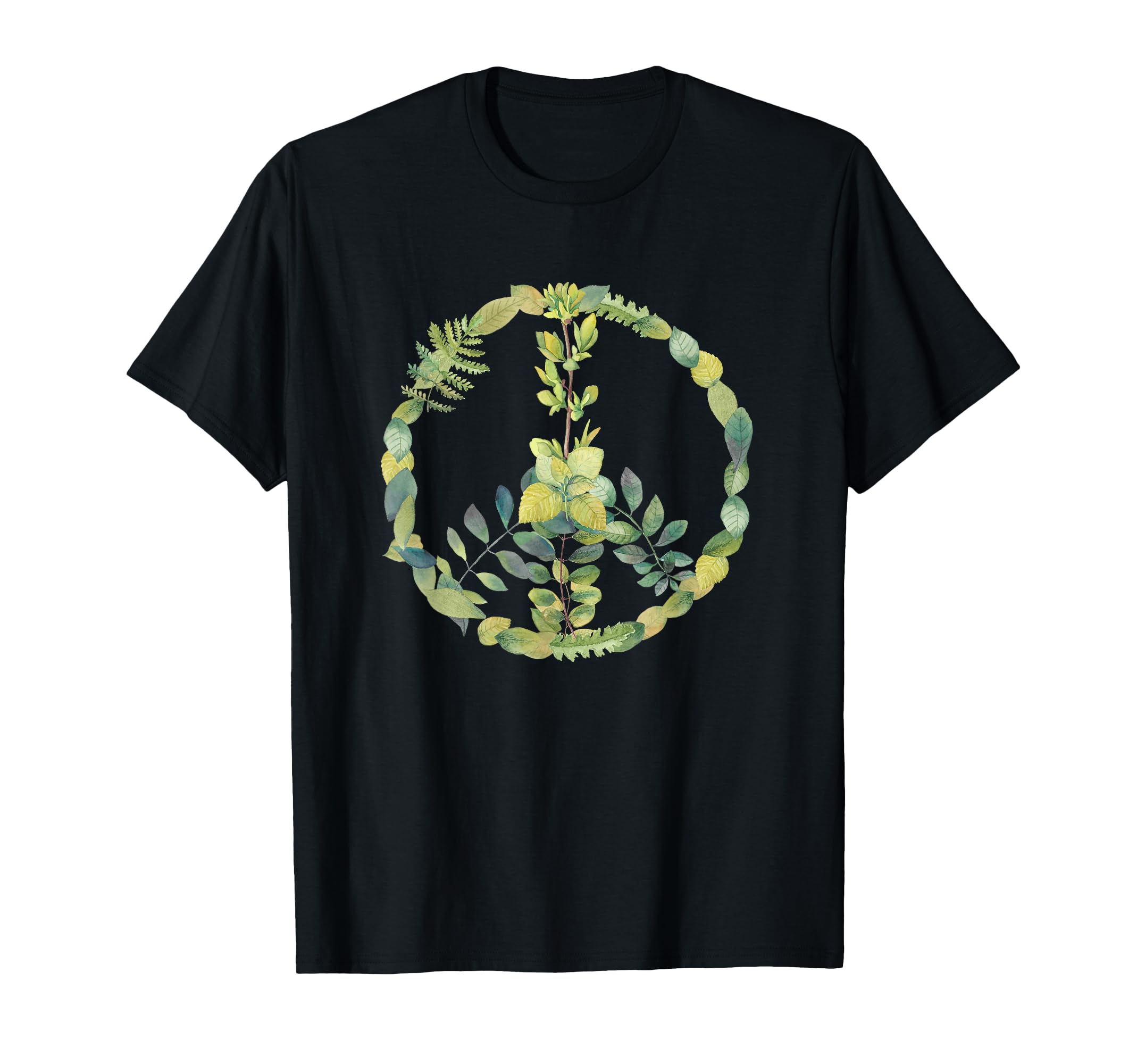 Peace Love 60S 70S Flower Power T-Shirt - Custom Art Print Men Women - T-Shirt, Sweatshirt, Hoodie
