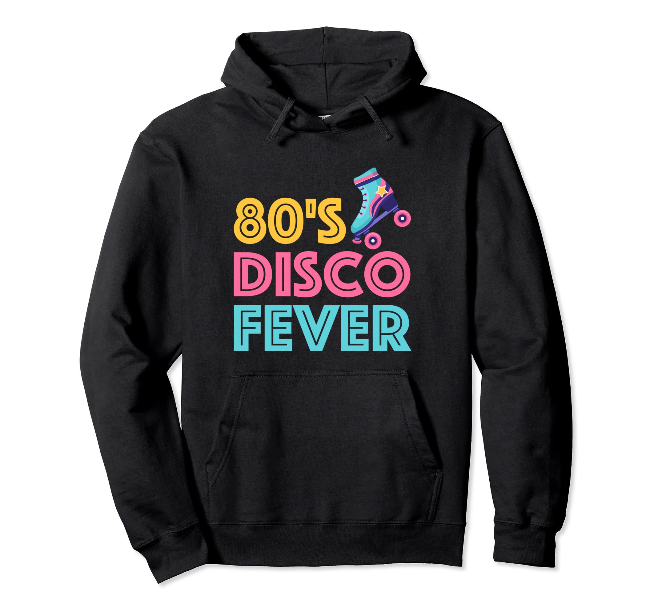 80S Disco Fever Roller Skates Skater Hoodie - Aesthetic Graphic for Adults - T-Shirt, Sweatshirt, Hoodie