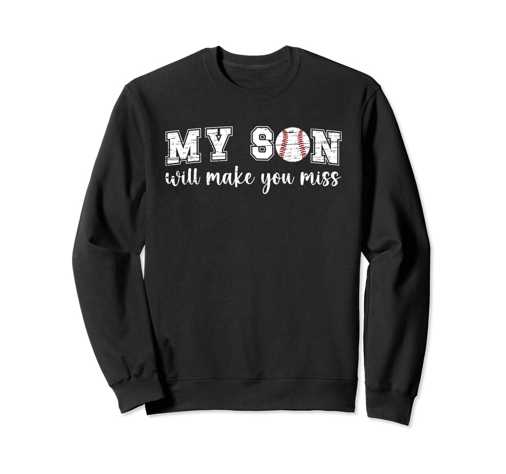 My Son Baseball Pitcher Mom Baseball Sweatshirt - Streetwear Style Unisex - T-Shirt, Sweatshirt, Hoodie