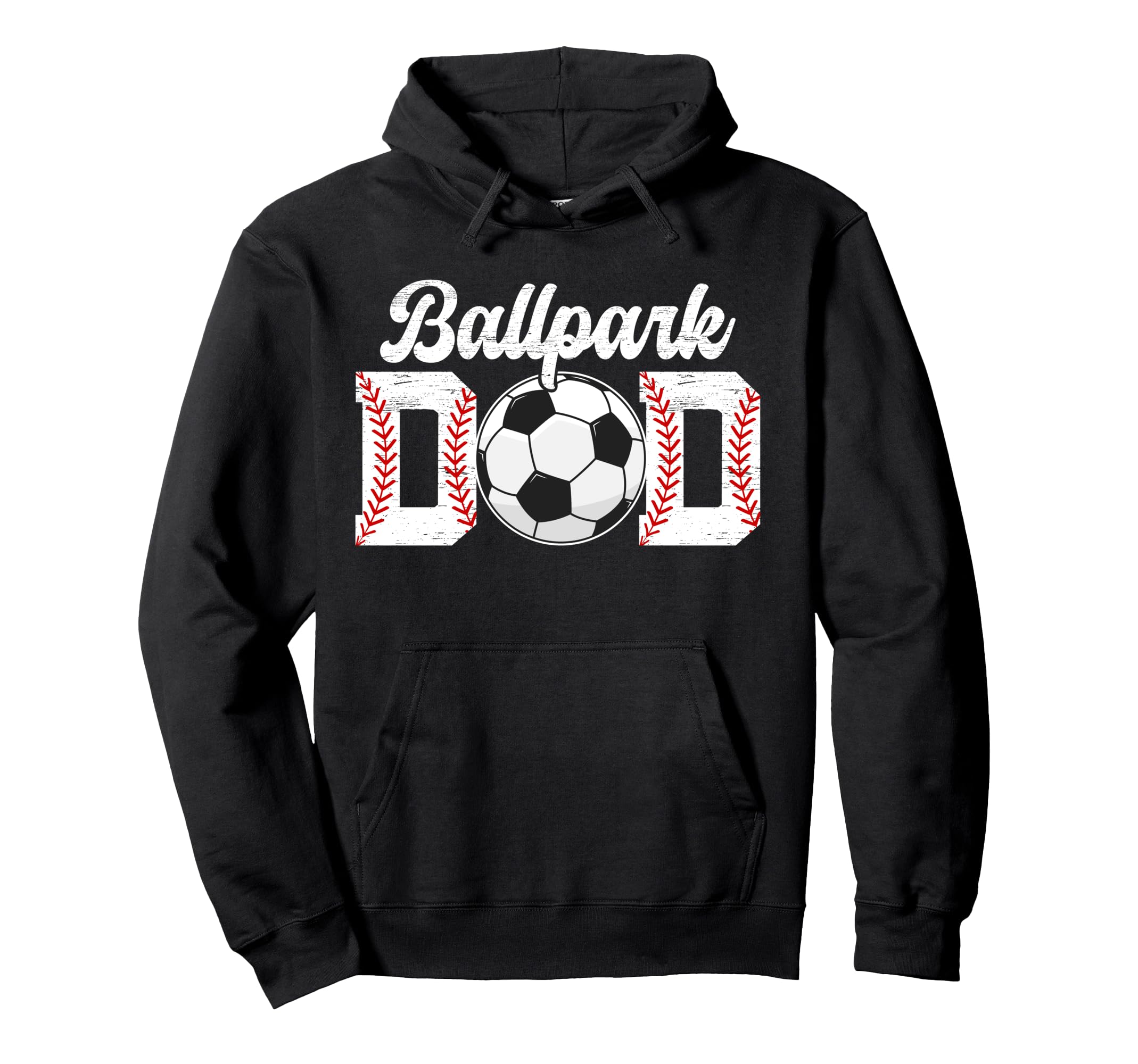 Ballpark Dad Baseball Soccer Dad Hoodie - Casual Everyday Wear Men Women - T-Shirt, Sweatshirt, Hoodie