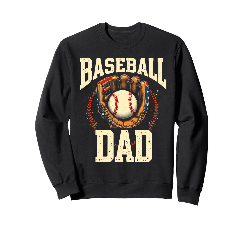 Baseball Dad Baseball Sweatshirt - Minimalist Print for Adults - T-Shirt, Sweatshirt, Hoodie