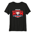 Womens Proud Baseball Mom My Heart Tri T-Shirt - Novelty Apparel Men Women - T-Shirt, Sweatshirt, Hoodie