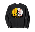 Dad Both Baseball And Softball Sweatshirt - Minimalist Print Men Women - T-Shirt, Sweatshirt, Hoodie