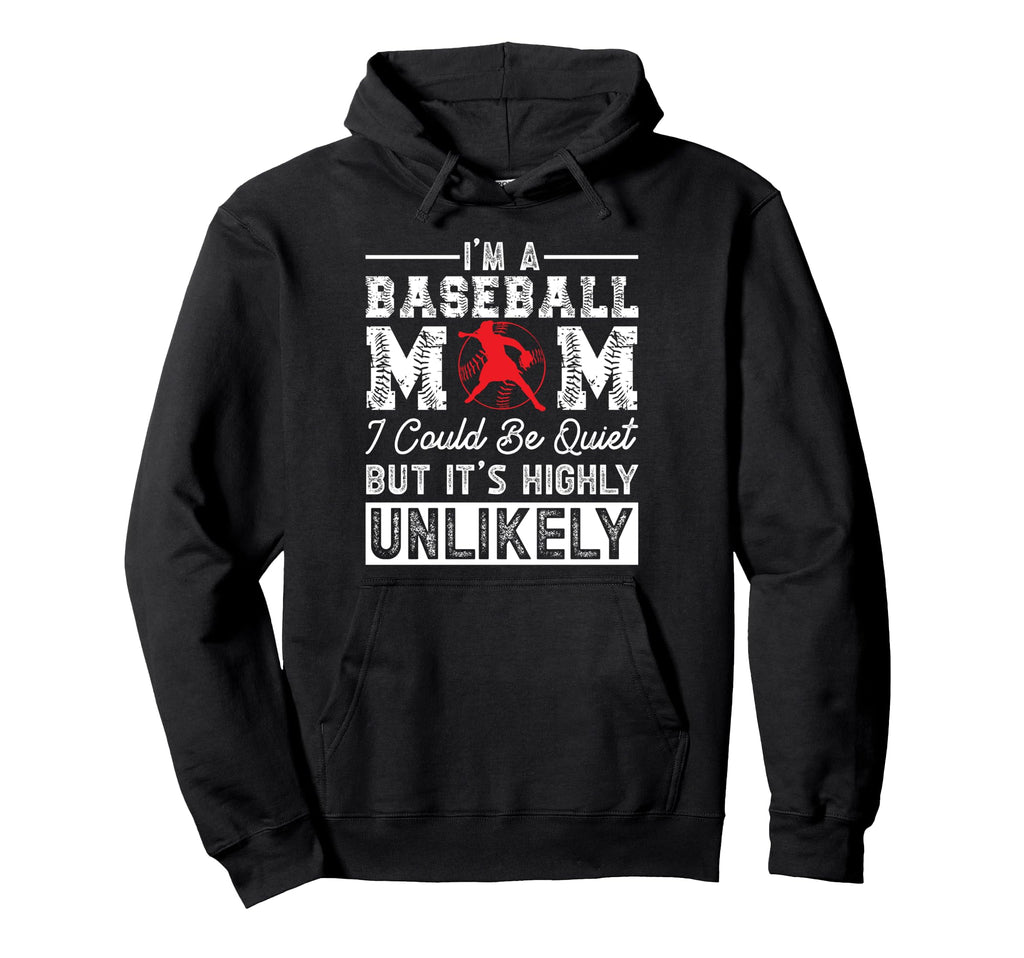 Baseball Mom Hoodie - Trendy Graphic for Adults - T-Shirt, Sweatshirt, Hoodie