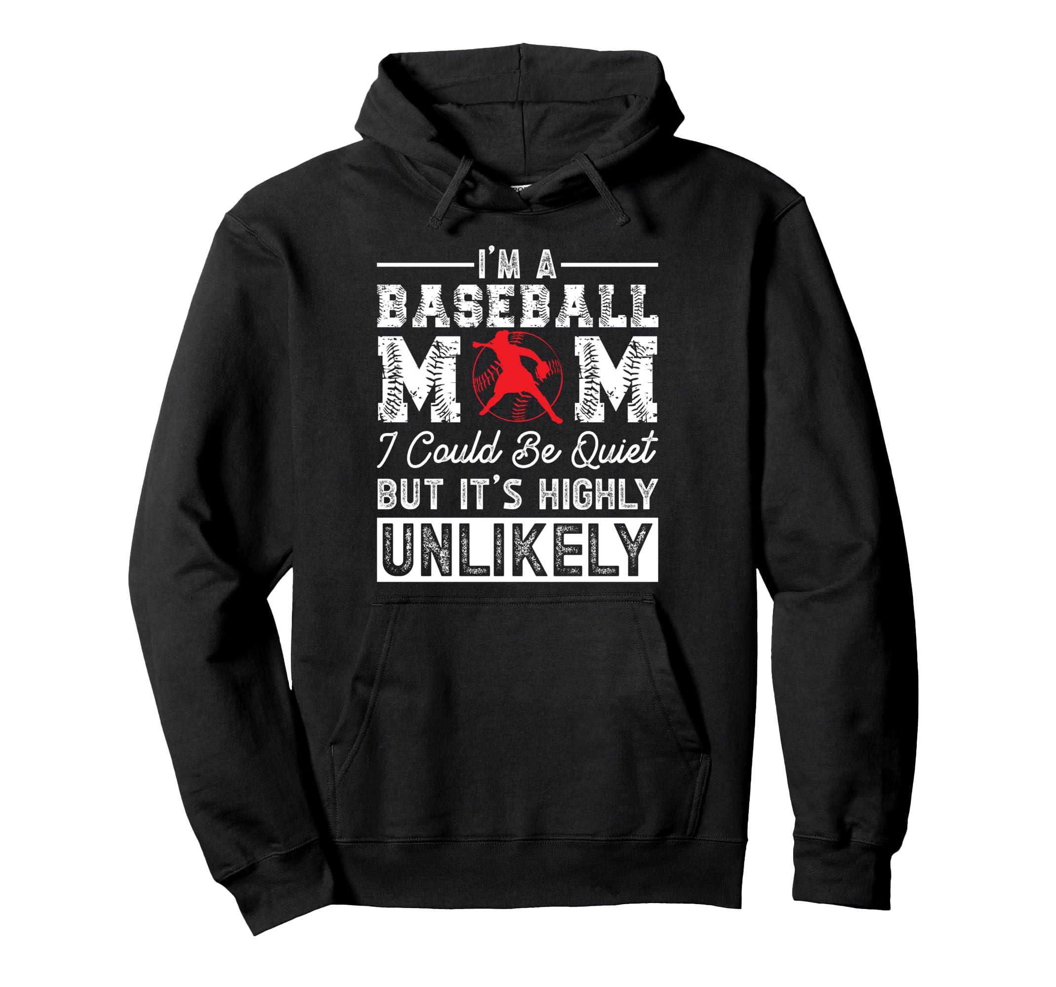 Baseball Mom Hoodie - Trendy Graphic for Adults - T-Shirt, Sweatshirt, Hoodie