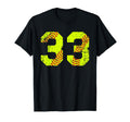 Softball 33 Jersey Number T-Shirt - Graphic Print Unisex - T-Shirt, Sweatshirt, Hoodie