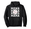 Baseball Mama Cracked Wall Family Hoodie - Graphic Print Men Women - T-Shirt, Sweatshirt, Hoodie