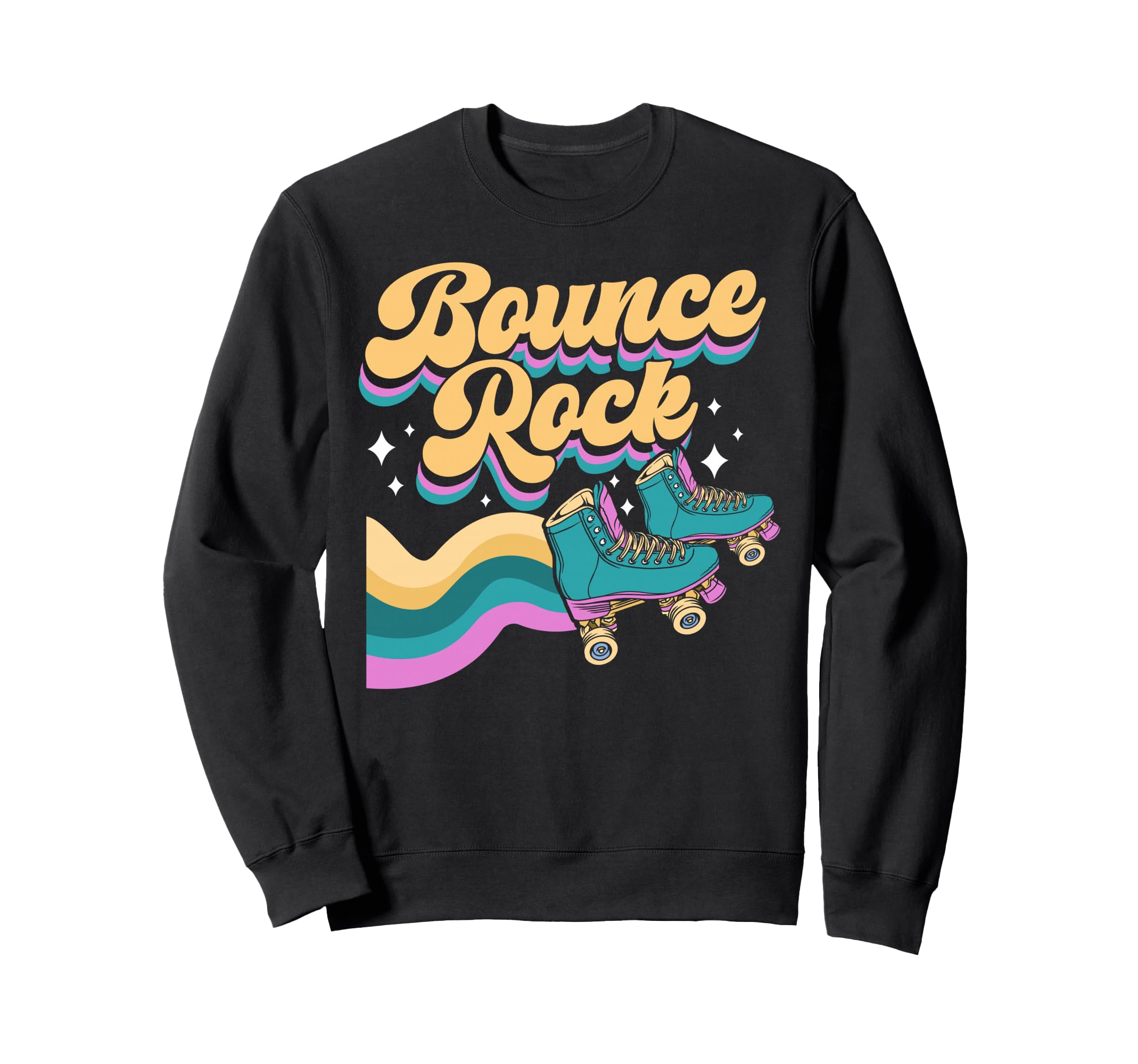 Roller Skating Skate 1970S Bounce Sweatshirt - Fun Novelty Design Unisex - T-Shirt, Sweatshirt, Hoodie