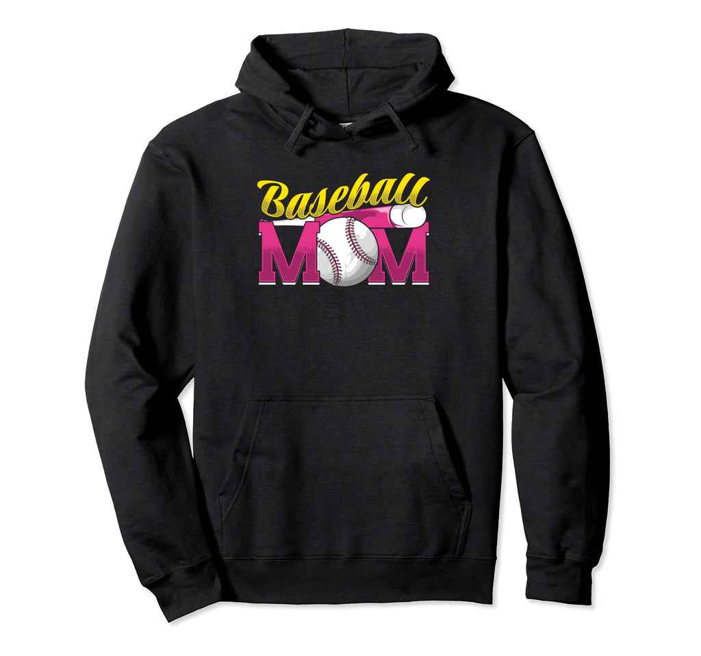 Baseball Mom Pitcher Catcher Baseball Hoodie - Unique Graphic Men Women - T-Shirt, Sweatshirt, Hoodie