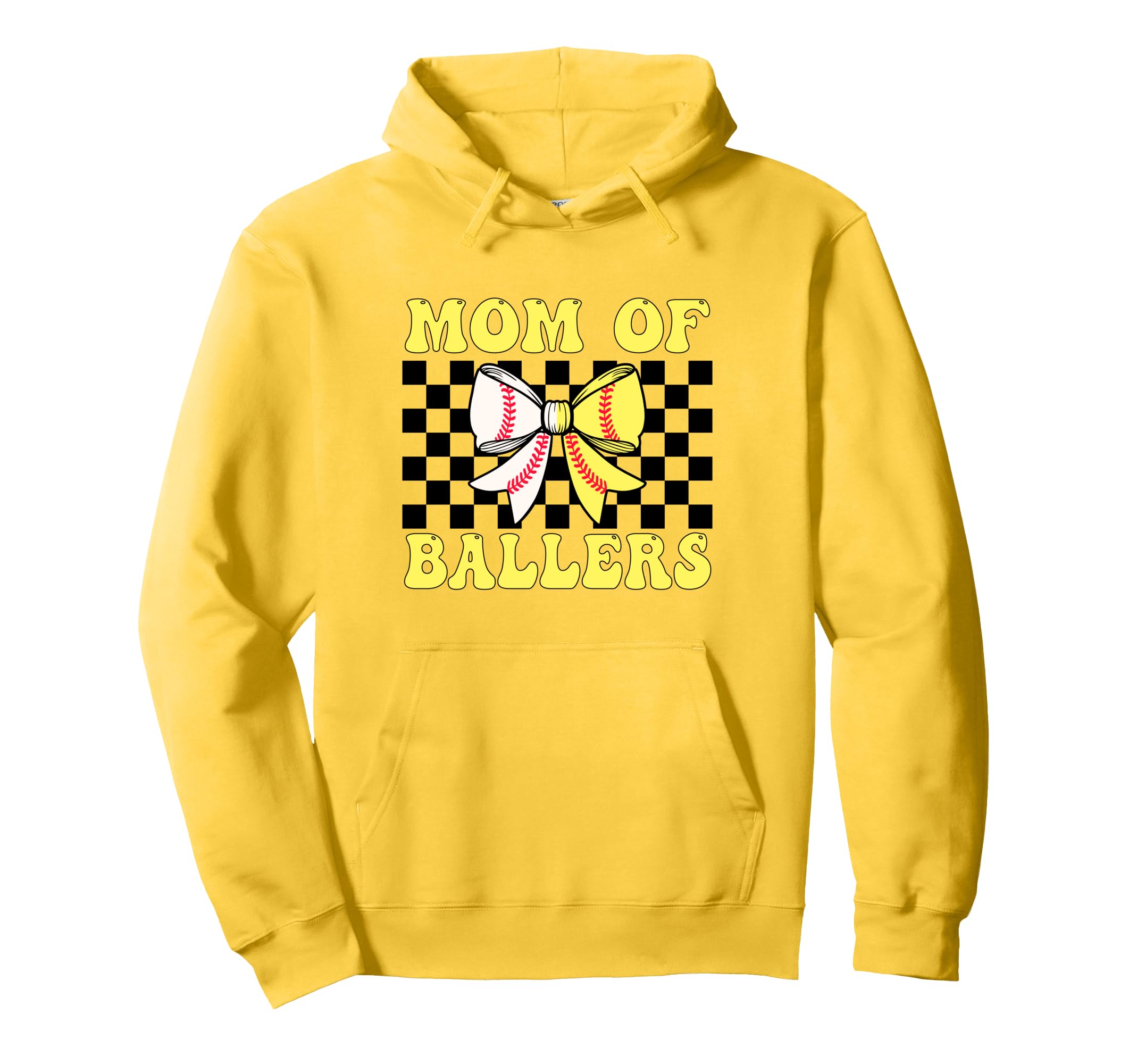 Mom Ballers Baseball Softball Coqutte Hoodie - Custom Art Print Men Women - T-Shirt, Sweatshirt, Hoodie