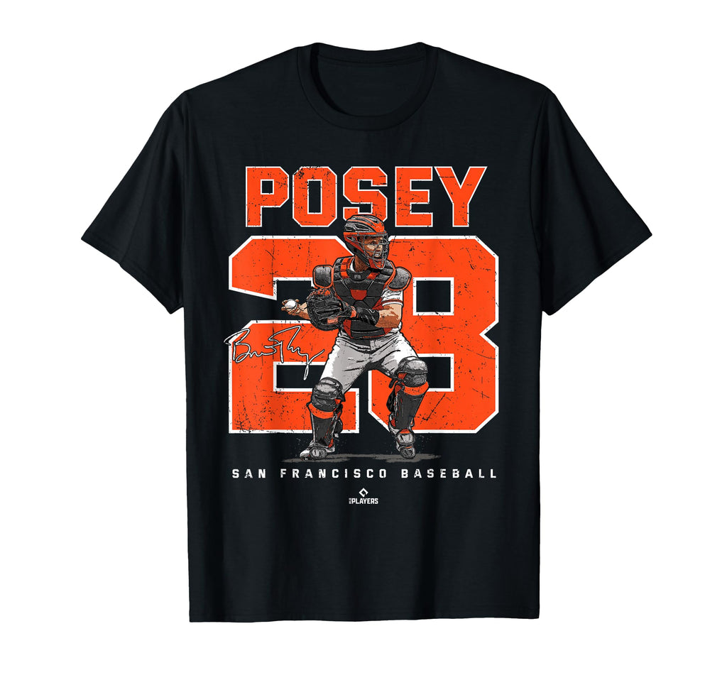 Number And Portrait Buster Posey San T-Shirt - Novelty Apparel Unisex - T-Shirt, Sweatshirt, Hoodie