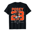 Number And Portrait Buster Posey San T-Shirt - Novelty Apparel Unisex - T-Shirt, Sweatshirt, Hoodie
