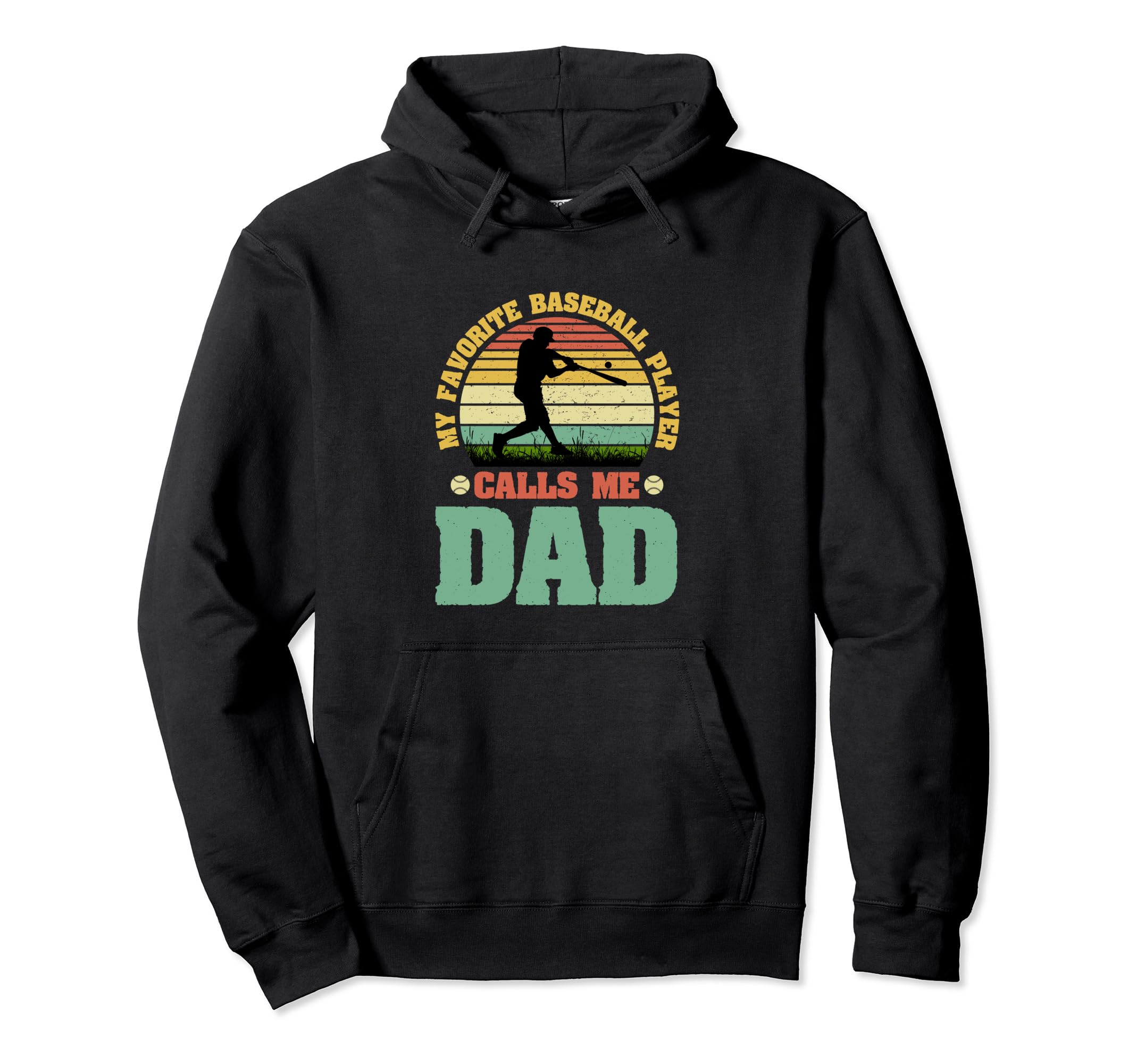Baseball Dad Funny Baseball Hoodie - Graphic Print Unisex - T-Shirt, Sweatshirt, Hoodie