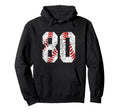Baseball Mom 80 Jersey Baseball Hoodie - Novelty Apparel Men Women - T-Shirt, Sweatshirt, Hoodie