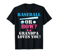 Baseball Or Bow Cheerleader Grandpa T-Shirt - Custom Art Print for Adults - T-Shirt, Sweatshirt, Hoodie