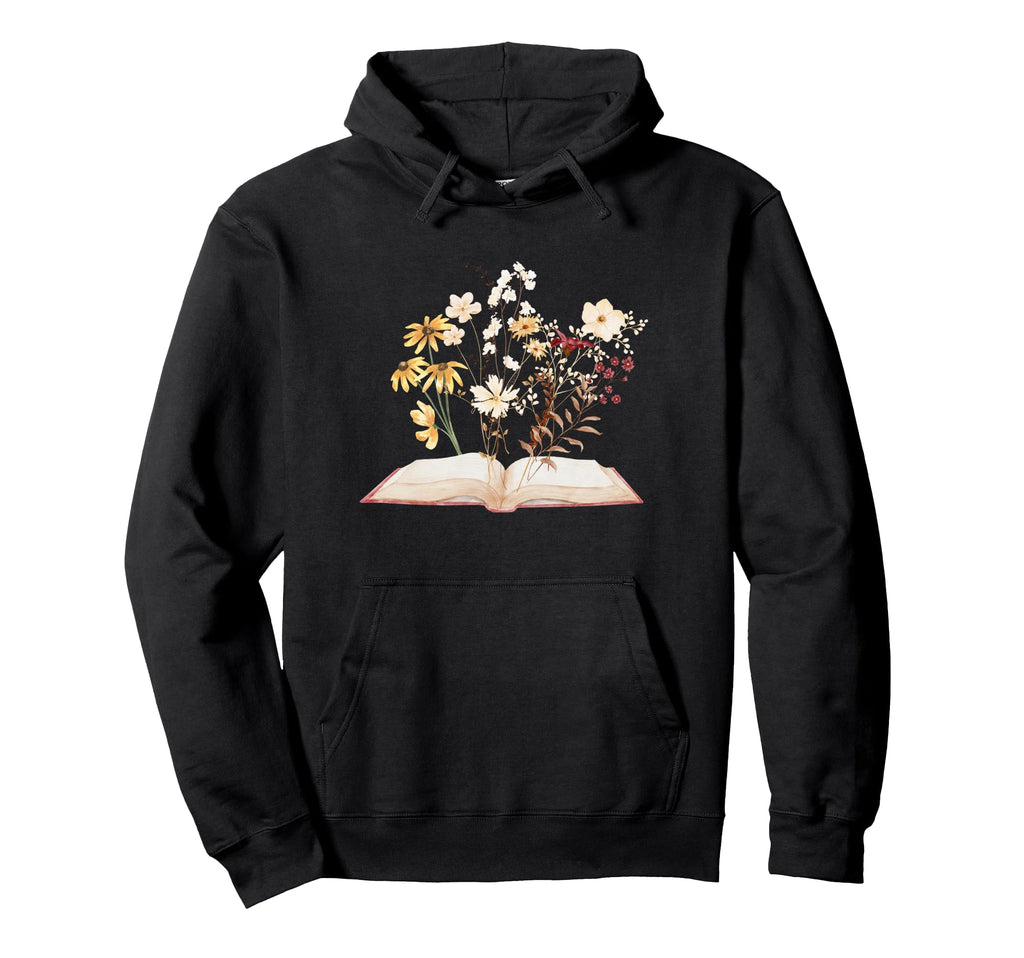 Teacher Librarian Boho Autumn Floral Hoodie - Novelty Apparel Men Women - T-Shirt, Sweatshirt, Hoodie