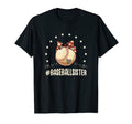 Baseball Messy Bun Hair Funny T-Shirt - Custom Art Print for Adults - T-Shirt, Sweatshirt, Hoodie