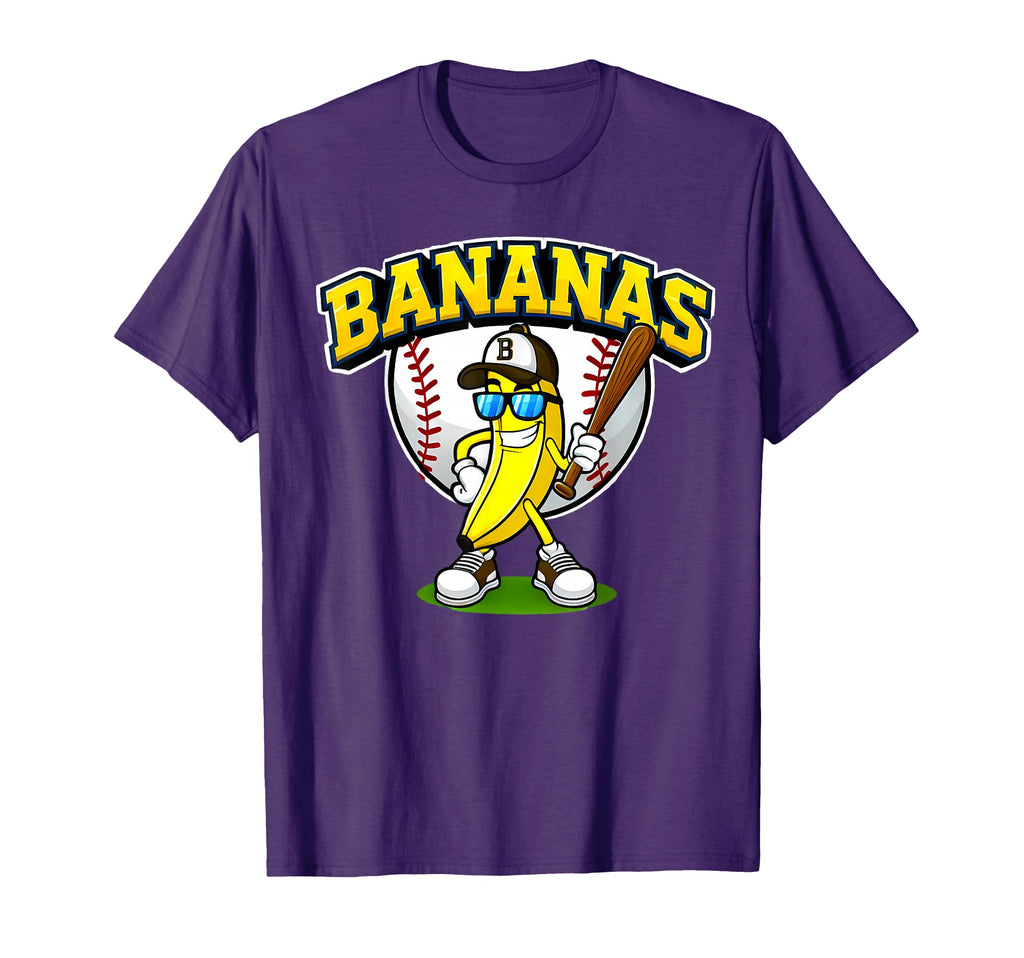 Banana Loversfunny Baseball Player Banana T-Shirt - Trendy Graphic Unisex - T-Shirt, Sweatshirt, Hoodie