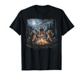 Raccoon Bonfire Campfire 90S T-Shirt - Casual Everyday Wear for Adults - T-Shirt, Sweatshirt, Hoodie