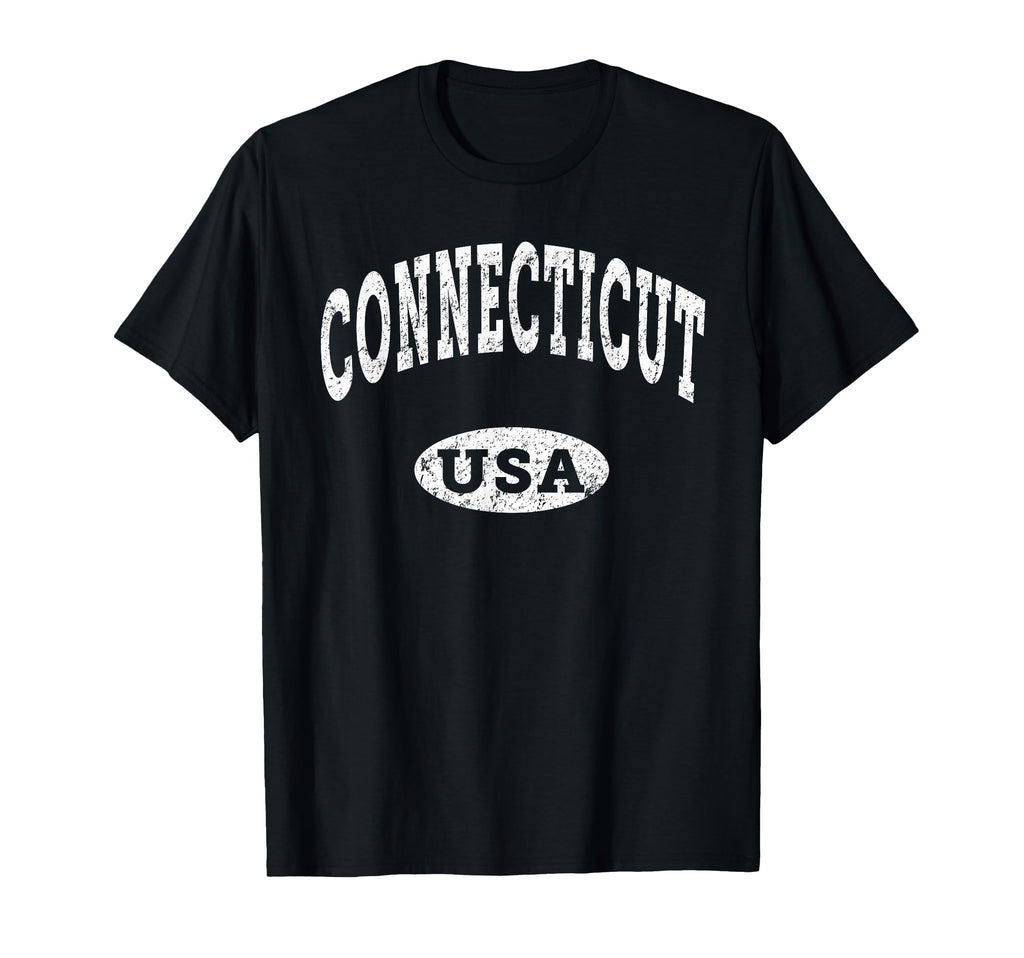 Connecticut Distressed Usa T-Shirt - Streetwear Style Unisex - T-Shirt, Sweatshirt, Hoodie