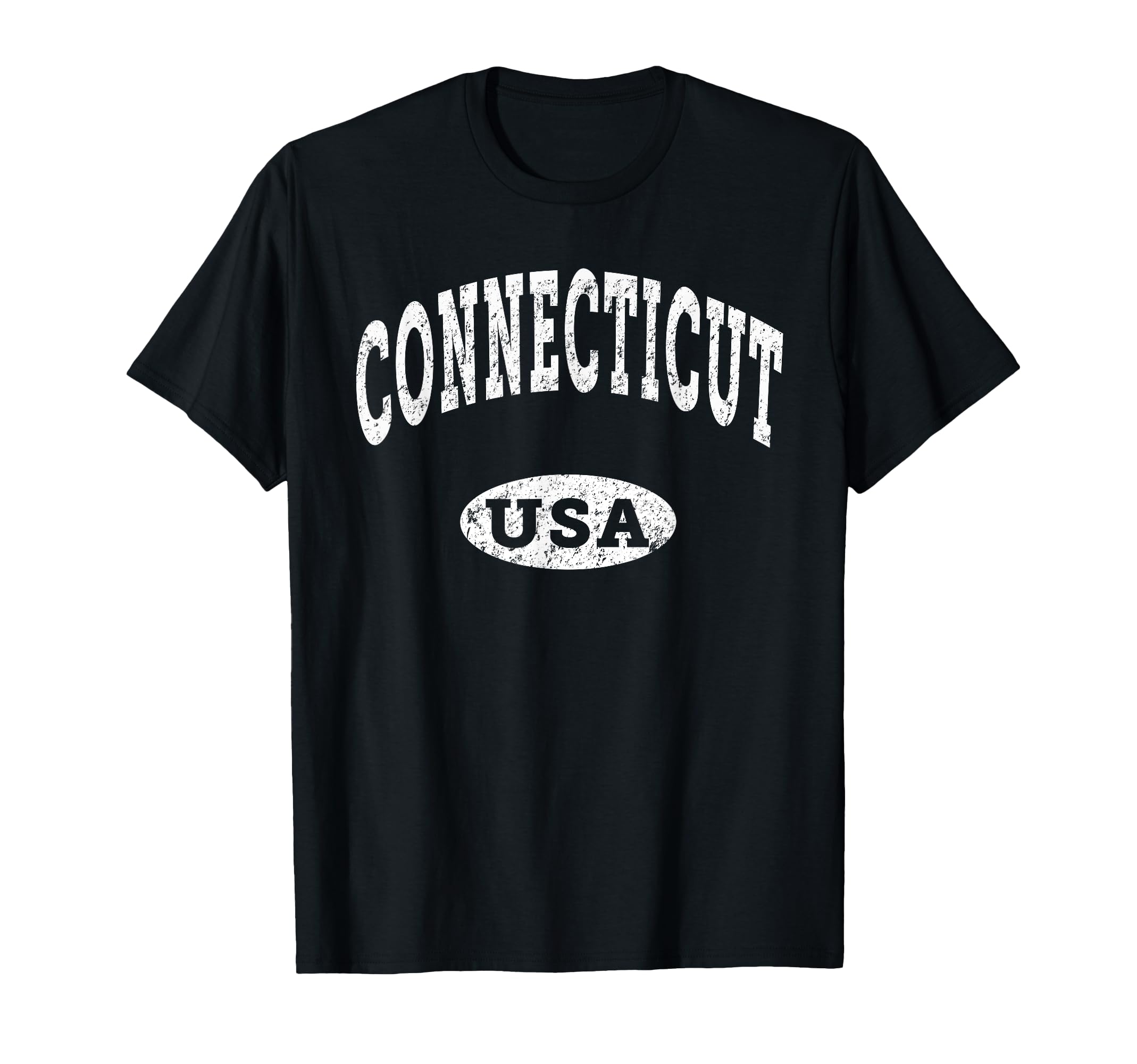 Connecticut Distressed Usa T-Shirt - Streetwear Style Unisex - T-Shirt, Sweatshirt, Hoodie