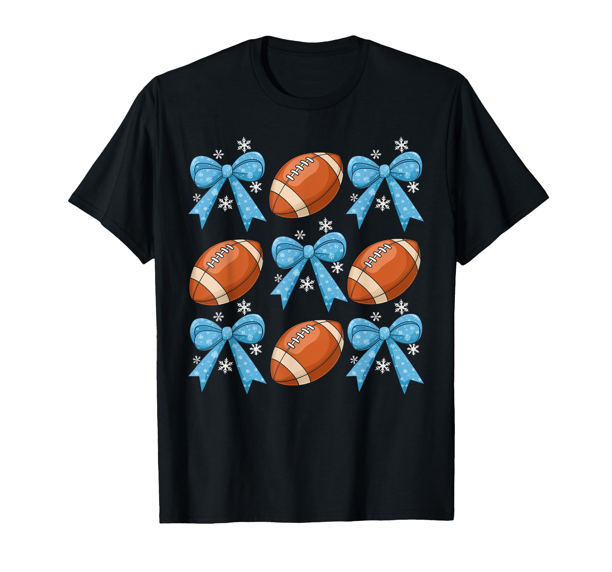 Bow Football Coquette Football Mom T-Shirt - Casual Everyday Wear Unisex - T-Shirt, Sweatshirt, Hoodie