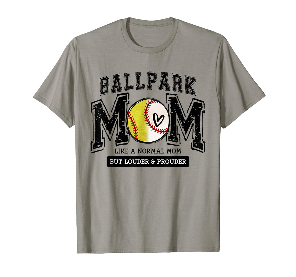 Loud Proud Ballpark Mom Baseball T-Shirt - Custom Art Print Men Women - T-Shirt, Sweatshirt, Hoodie