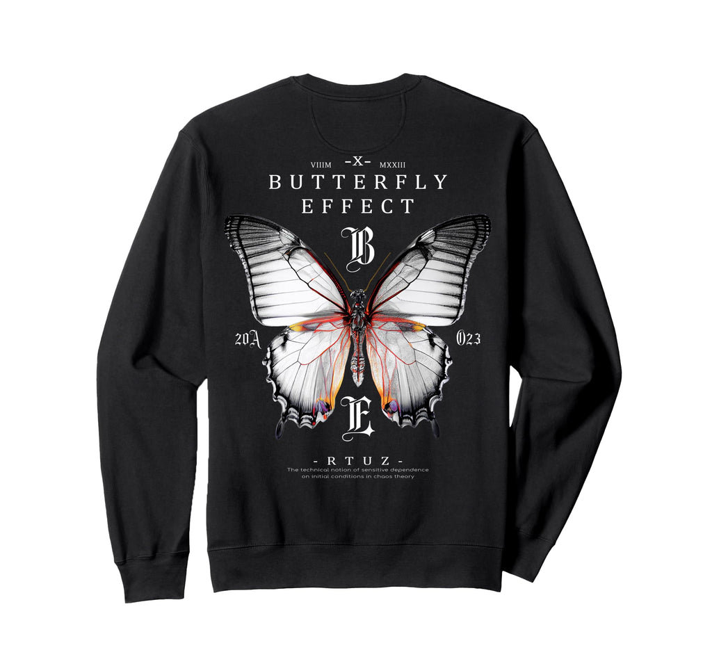 Y2K Back Streetwear Butterfly Sweatshirt - Custom Art Print Men Women - T-Shirt, Sweatshirt, Hoodie