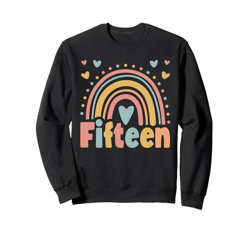 15 Year Old Boho Rainbow 15Th Sweatshirt - Novelty Apparel Men Women - T-Shirt, Sweatshirt, Hoodie