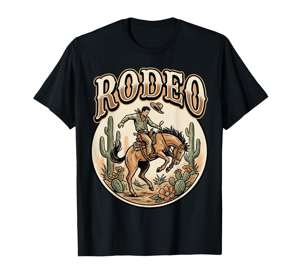 Rodeo Cowboy Desert T-Shirt - Aesthetic Graphic Men Women - T-Shirt, Sweatshirt, Hoodie