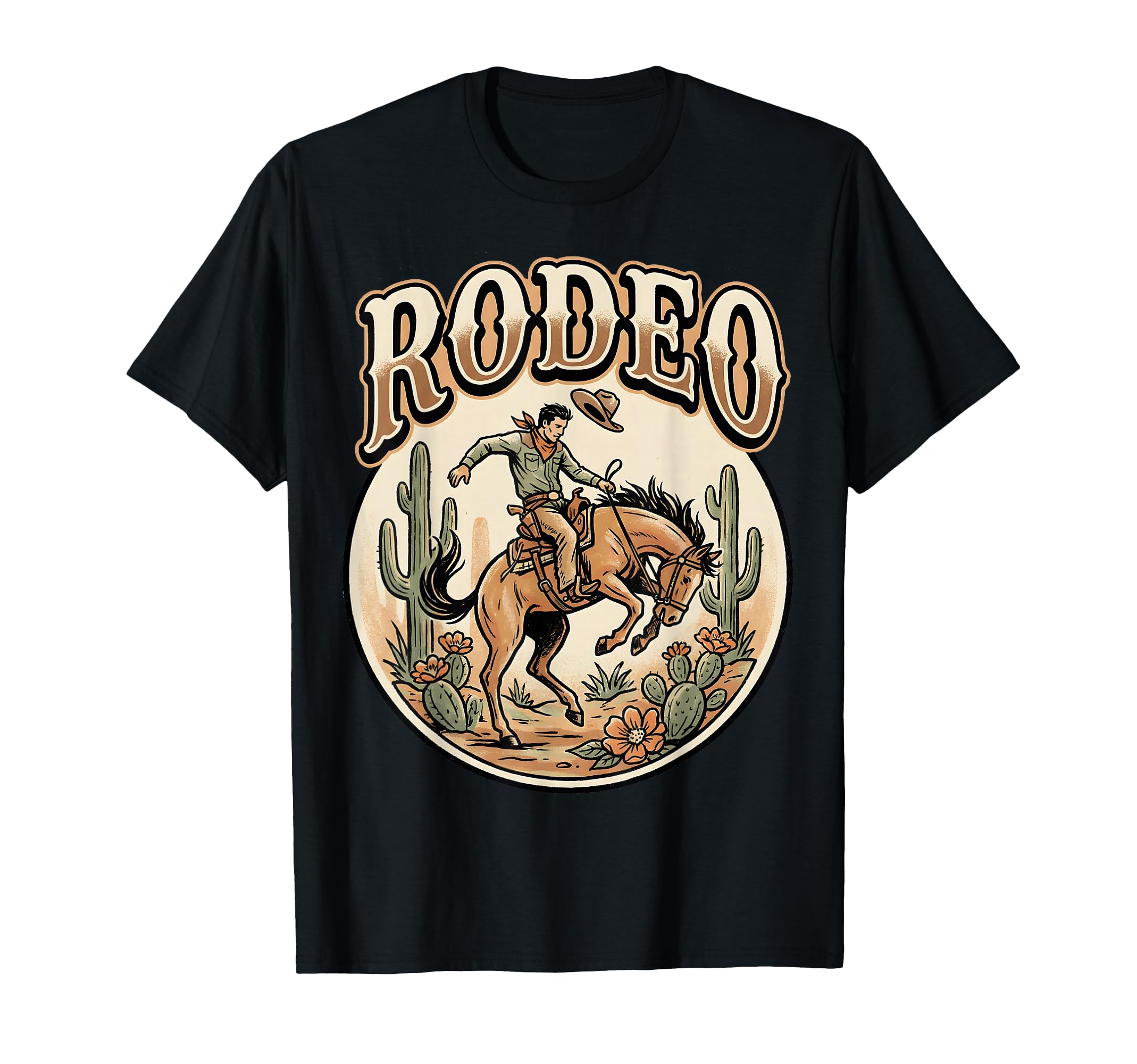 Rodeo Cowboy Desert T-Shirt - Aesthetic Graphic Men Women - T-Shirt, Sweatshirt, Hoodie