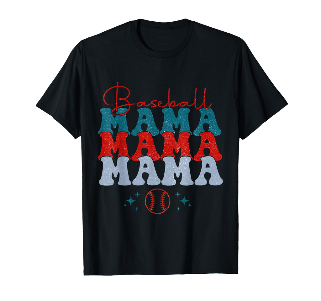 Distressed Ball Mom Softball Baseball T-Shirt - Minimalist Print Men Women - T-Shirt, Sweatshirt, Hoodie
