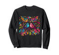 Love Birds Boho Flower Watercolor Bird Sweatshirt - Trendy Graphic Unisex - T-Shirt, Sweatshirt, Hoodie