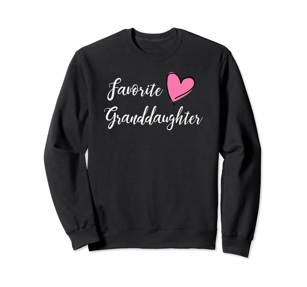 Favorite Granddaughter Heart Sweatshirt - Aesthetic Graphic Men Women - T-Shirt, Sweatshirt, Hoodie